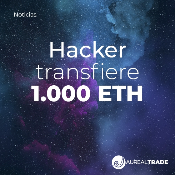 Hacker transfiere 1.000 ETH